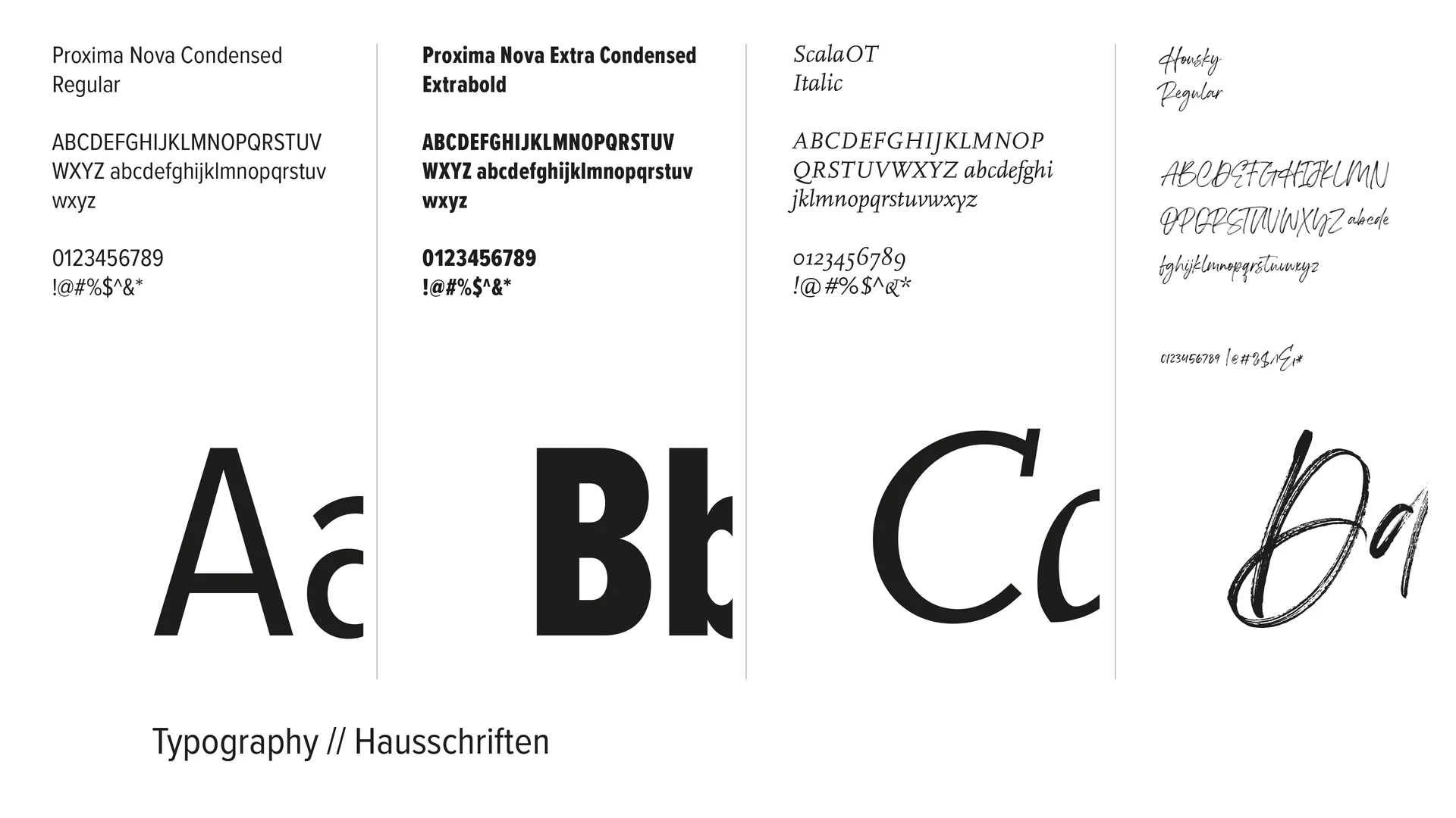 Zusätzliche Schriftart im Corporate Design der Bäckerei Laudenbach