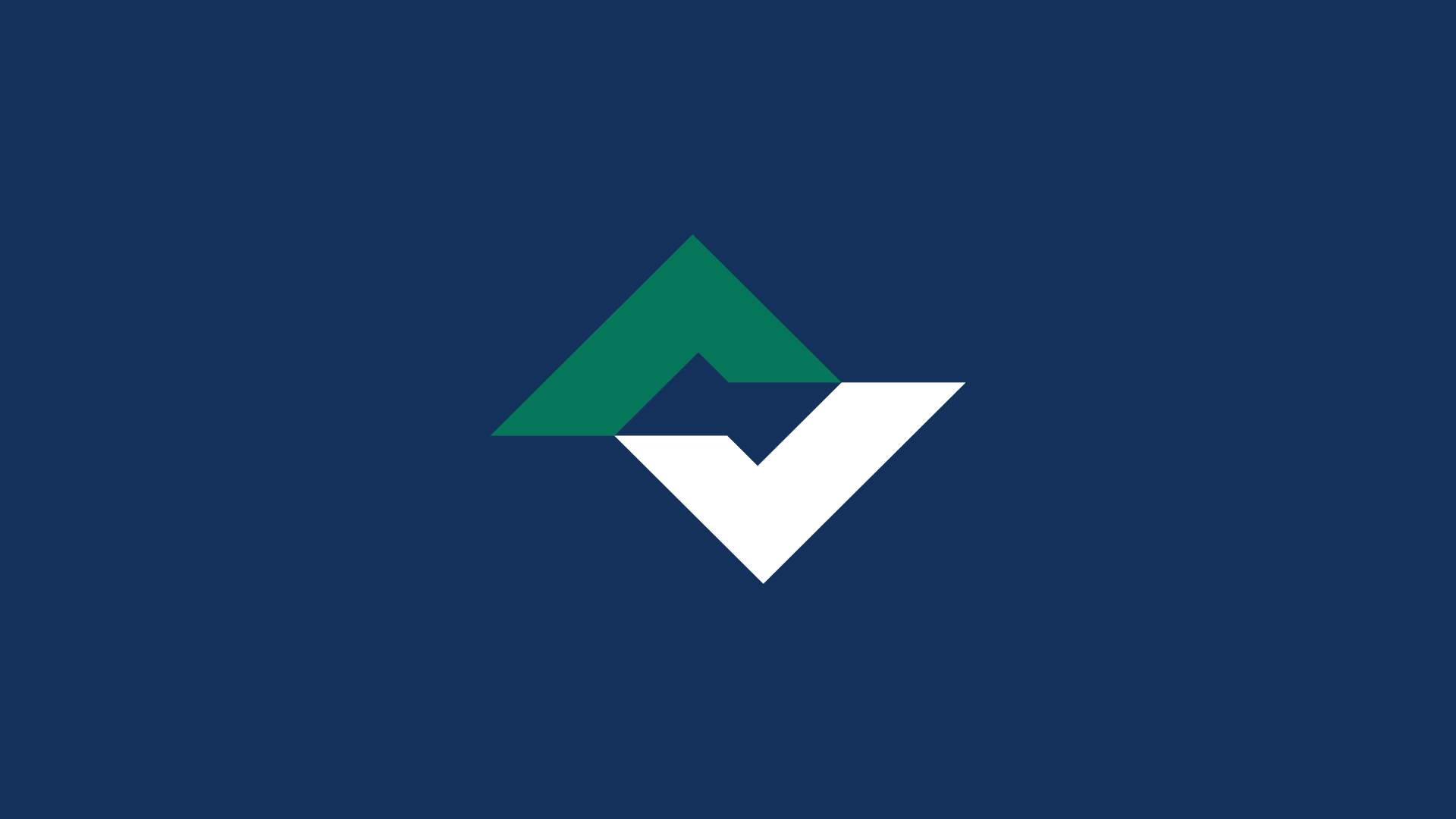 Minimalistische LACOS-Bildmarke in Blau und Grün auf dunkelblauem Hintergrund – modernes, präzises Corporate Design.